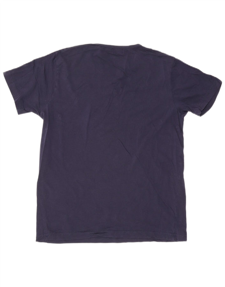 Tricou pentru bărbați Lyle & Scott Top mare din bumbac bleumarin