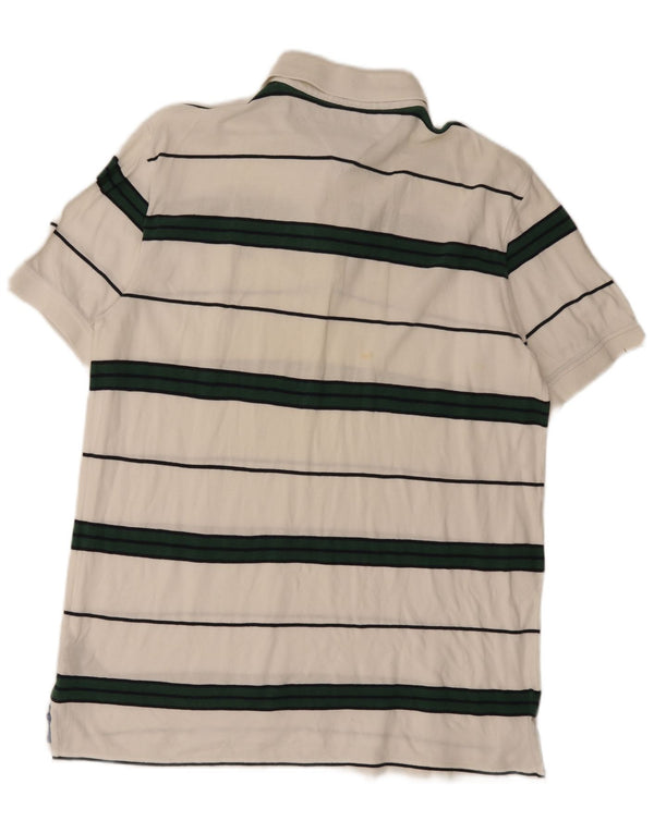 Tricou polo Tommy Hilfiger, personalizat, XL, bumbac cu dungi albe
