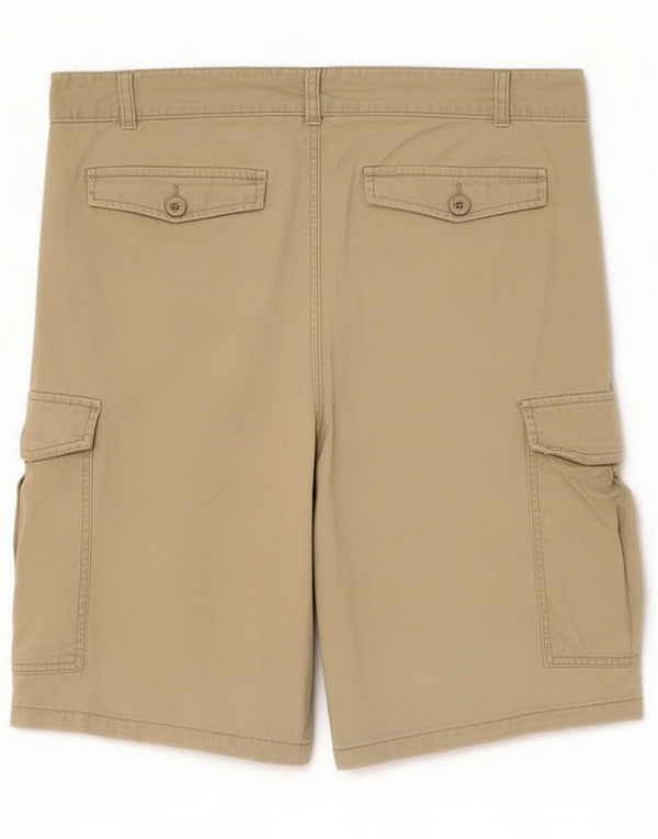 Mountain Warehouse Mens Cargo Shorts XL W40 Khaki Cotton