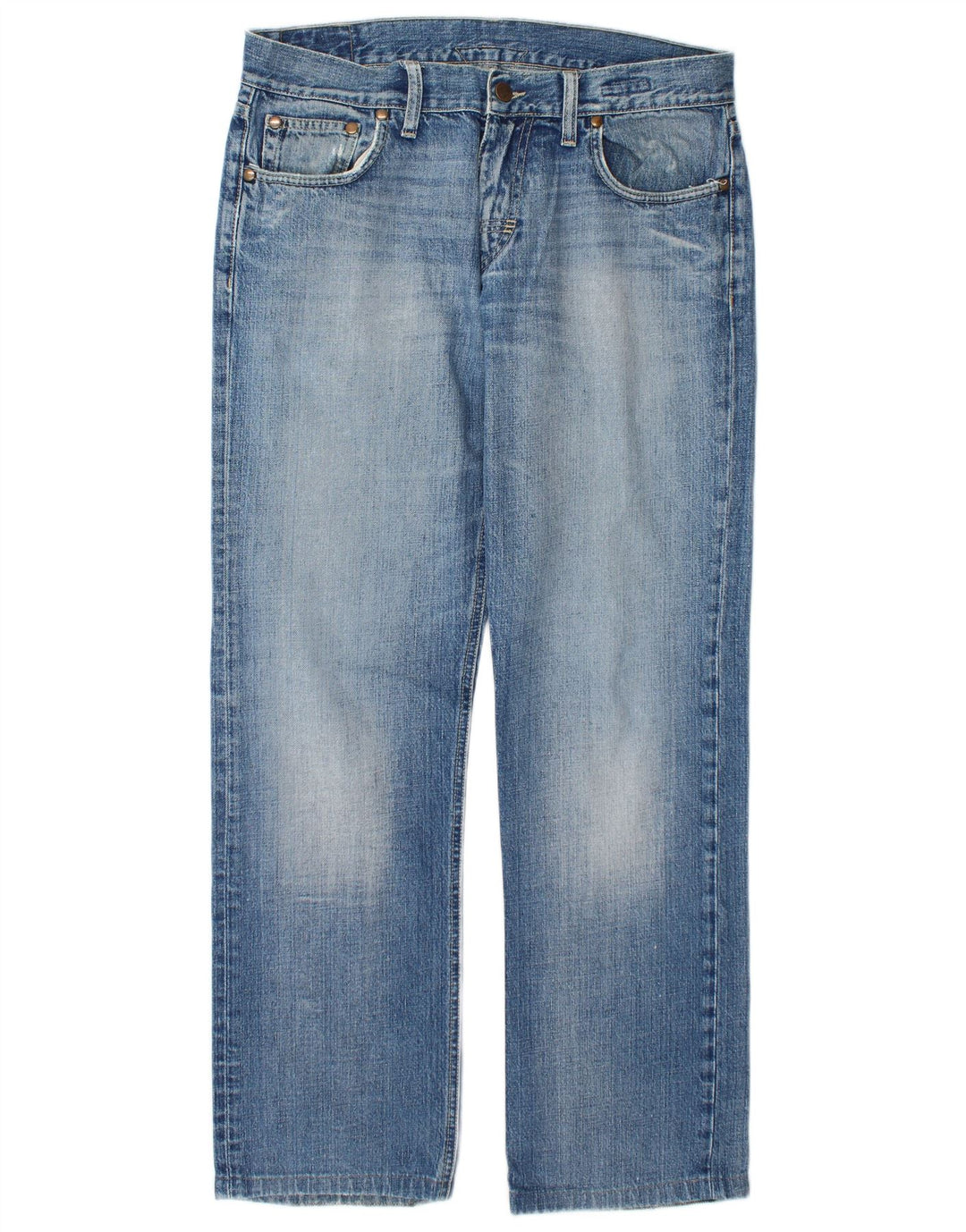 MELTIN' POT Mens Straight Jeans W34 L30 Blue Cotton