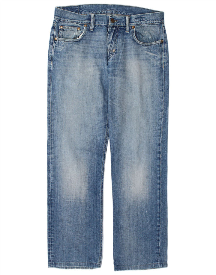 MELTIN' POT Mens Straight Jeans W34 L30 Blue Cotton