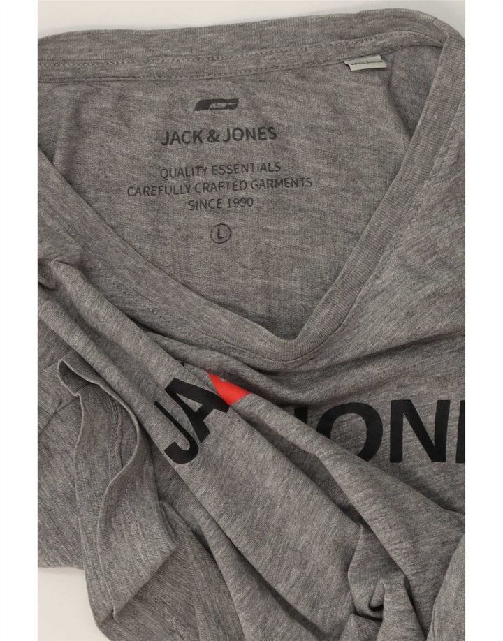 Tricou grafic Jack & Jones pentru bărbați Top mare gri