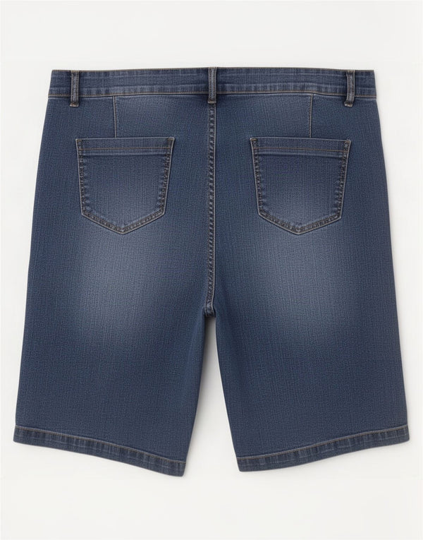 Marks & Spencer Pantaloni scurți din denim pentru femei Autograph UK 20 2XL W40 Bumbac albastru
