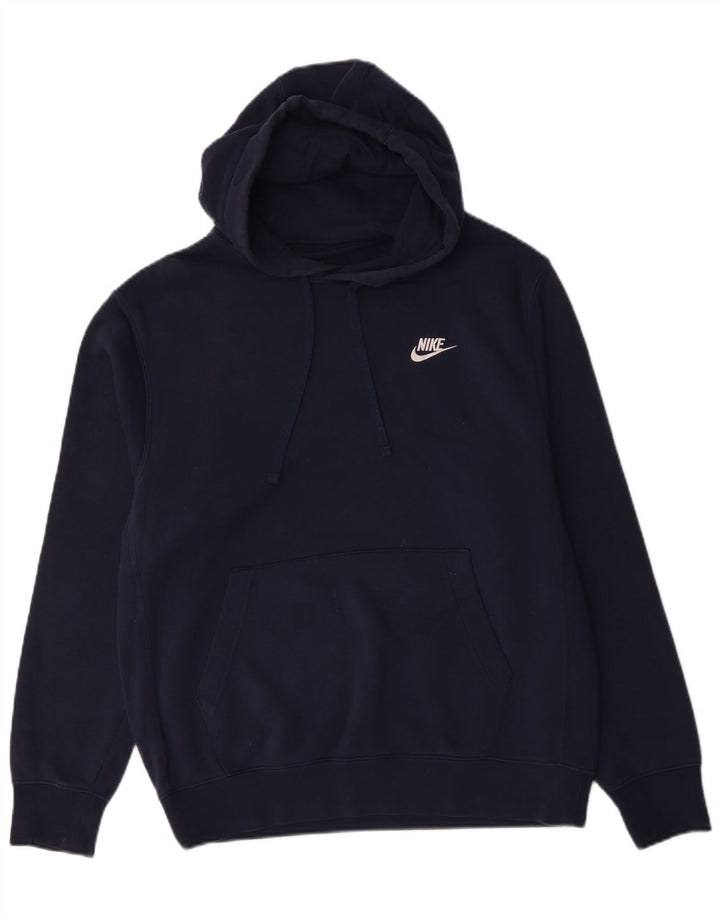 Pulover Nike pentru bărbați, bumbac, albastru bleumarin mediu