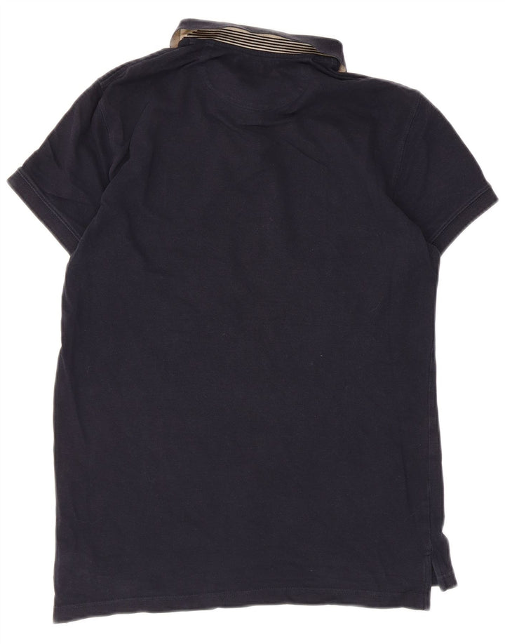 Cămașă polo Massimo Dutti pentru bărbați, slim, albastru bleumarin