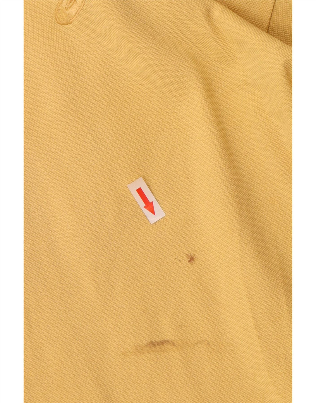 Tricou polo Asics pentru bărbați, bumbac galben mare