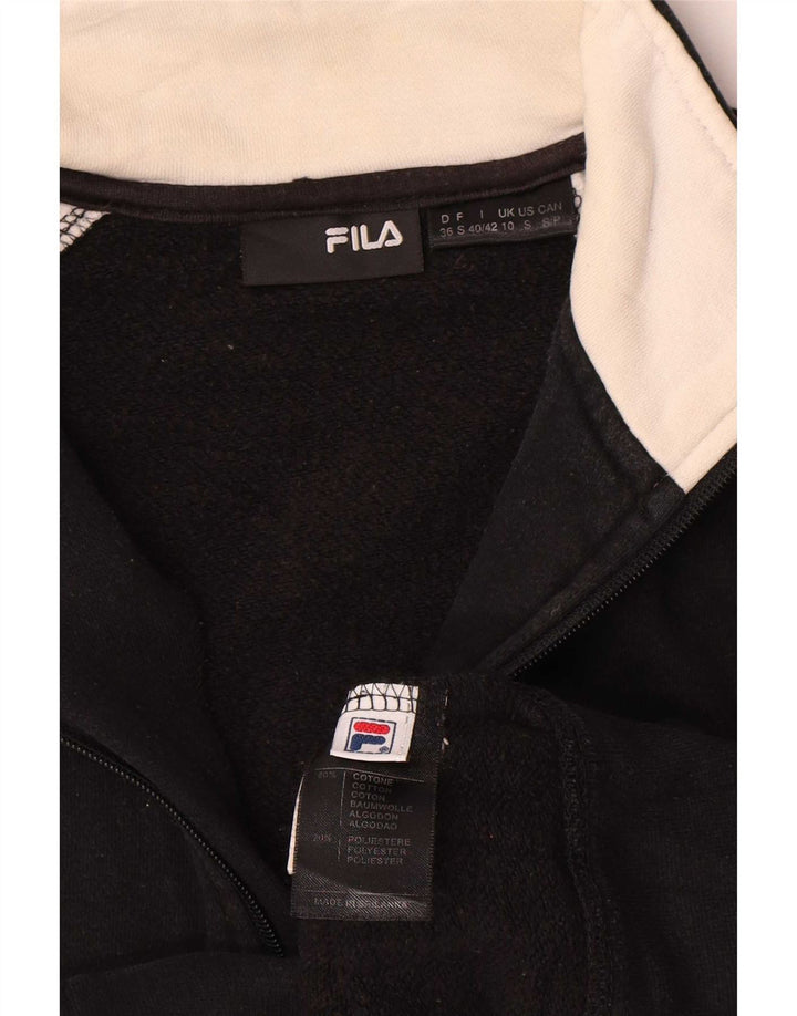 Jachetă de trening supradimensionată Fila pentru femei UK 10 Small Black Colorblock