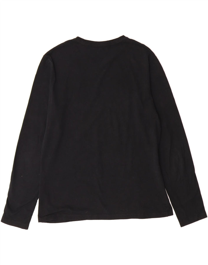 ALL SAINTS Mens Top Long Sleeve Medium Black Cotton Vintage All Saints and Second-Hand All Saints from Messina Hembry 