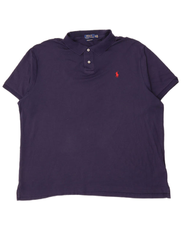 Polo Ralph Lauren pentru bărbați, personalizat, slim fit, bumbac, albastru bleumarin