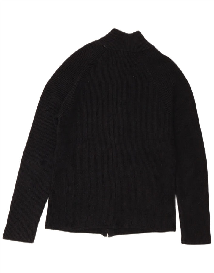 Pulover cardigan pentru bărbați Reiss, bumbac negru mic