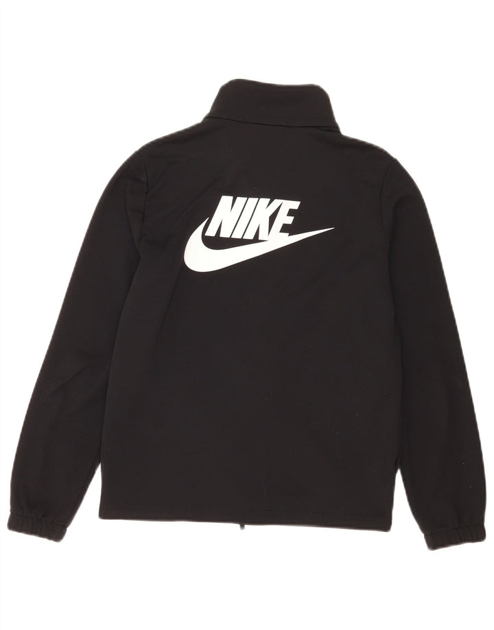 Jachetă de top pentru trening Nike pentru băieți grafic 10-11 ani Poliester mediu negru
