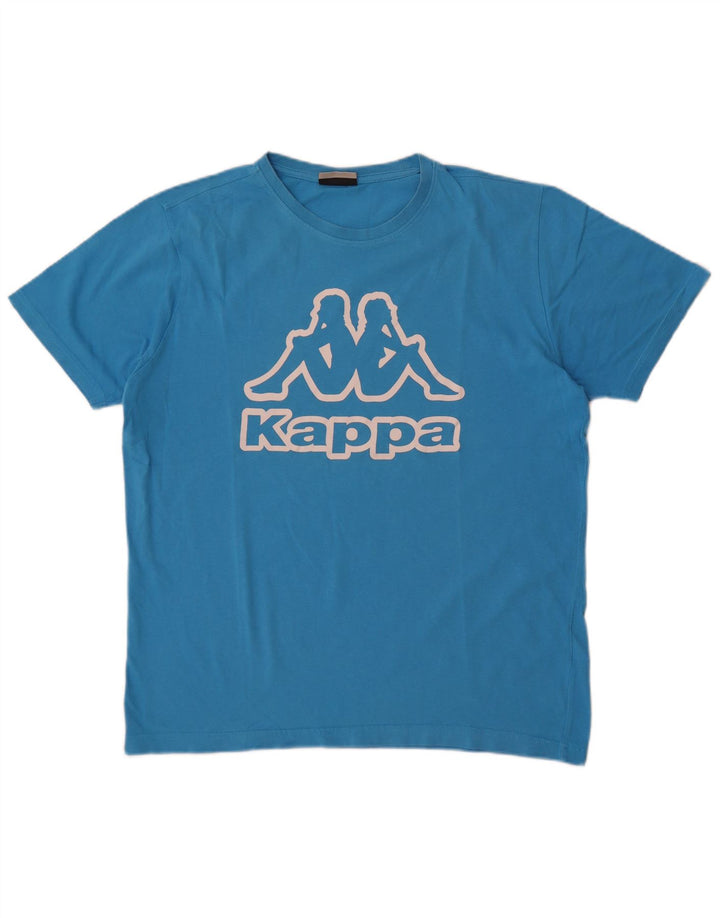 Tricou grafic pentru bărbați Kappa Top mare, albastru, bumbac