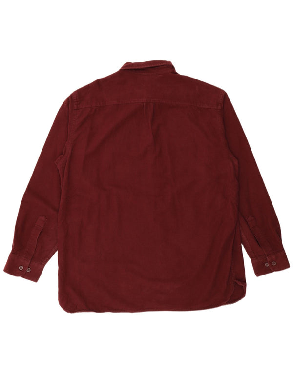 Cămașă de flanel pentru bărbați L.L.BEAN, XL, bumbac burgundă