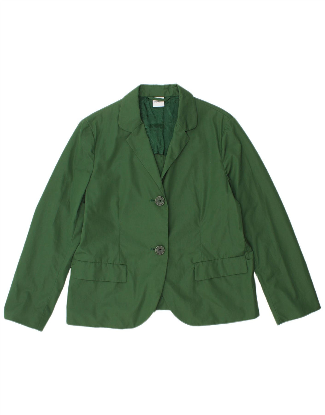 Jachetă Blazer Femei Aspesi 2 Nasturi IT 42 Bumbac Verde Mediu