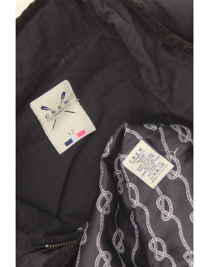 Crew Clothing Jachetă matlasată pentru femei UK 12 Medium Bleumarin Bumbac