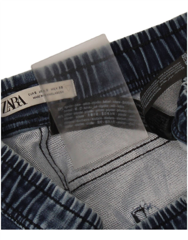 Pantaloni scurți din blugi pentru bărbați Zara Mici W30 Bumbac Albastru
