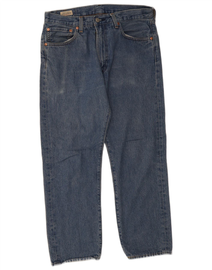 Blugi drepti pentru bărbați Levi's 551 W31 L26 Bumbac albastru