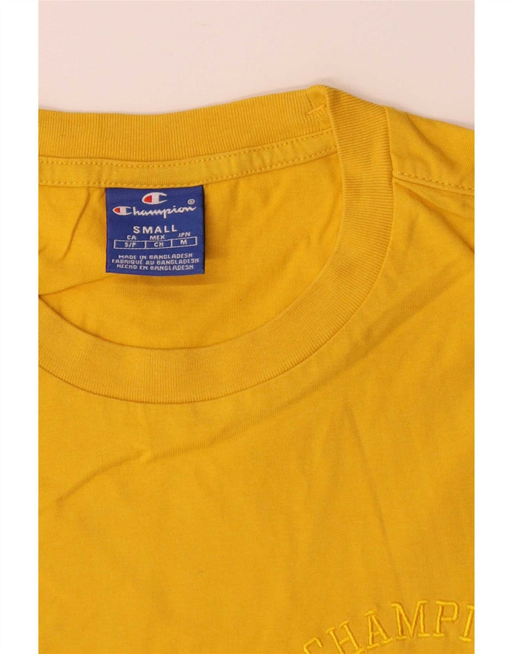 Tricou pentru bărbați Champion Top mic galben bumbac