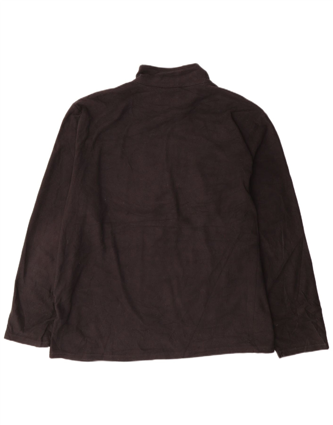 Jumper pentru bărbați Mountain Warehouse, din lână, cu fermoar și gât, 3XL, negru