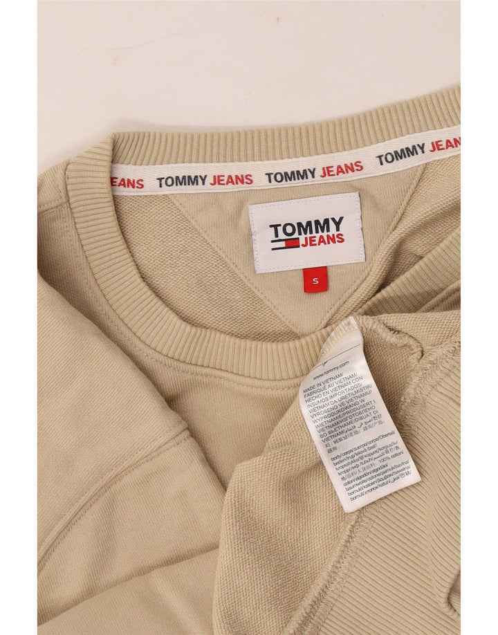 Hanorac pentru bărbați Tommy Hilfiger Pulover mic, bej, bumbac