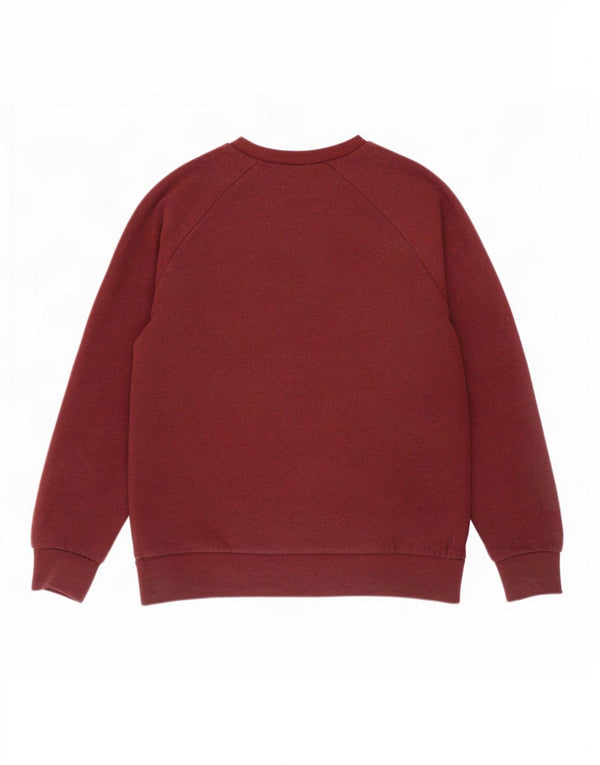 Hanorac grafic pentru bărbați Carhartt Pulover mic din bumbac burgundă