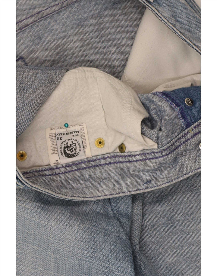 Pantaloni scurți din denim pentru bărbați Diesel W30, bumbac albastru mediu