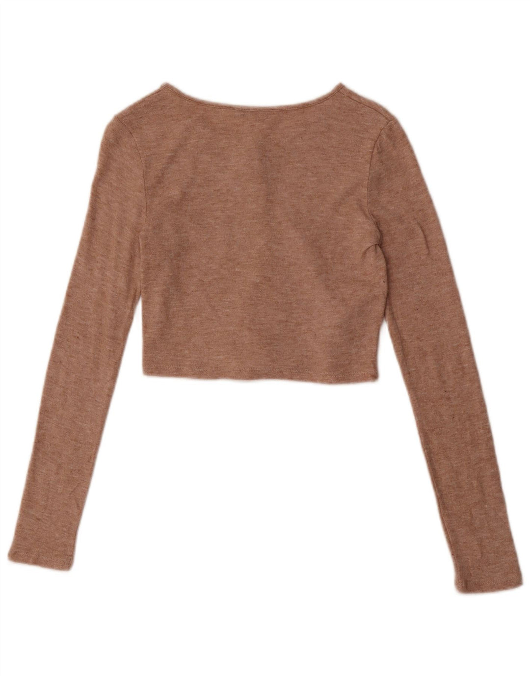 Crop Top pentru femei Zara UK 8 Small Beige Flecked