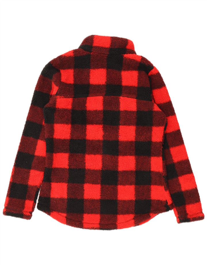 Jachetă fleece Columbia pentru femei UK 14 Medium Red Gingham Poliester