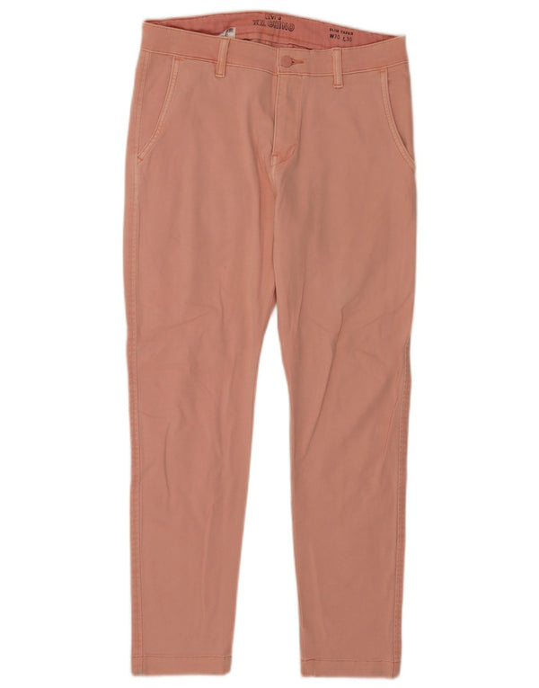 Blugi conici pentru bărbați Levi's Slim Tapered W30 L30 Pink Bumbac
