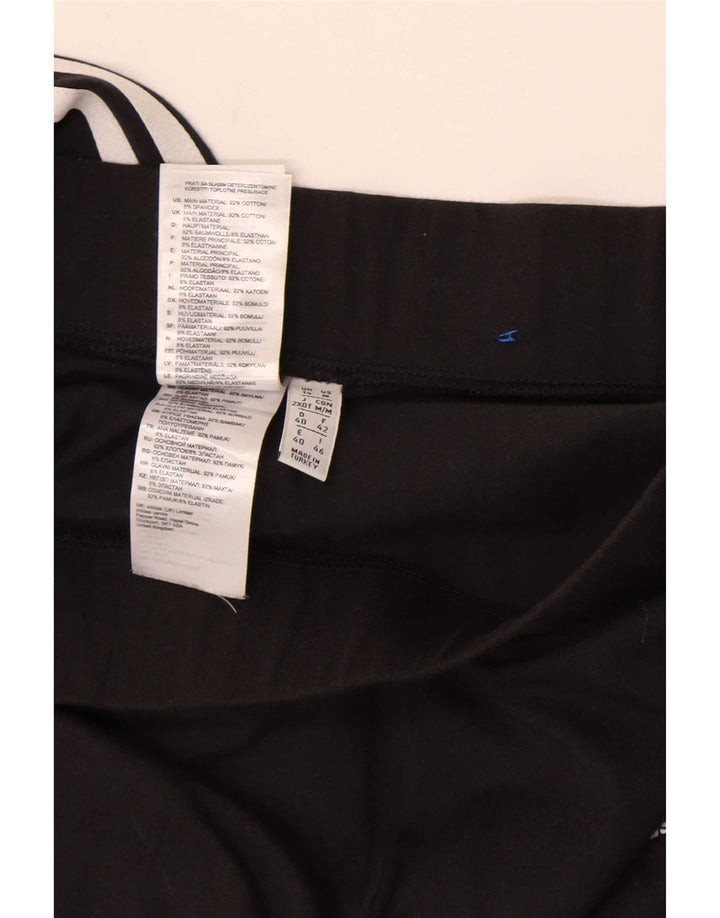 Leggings pentru femei Adidas UK 14, mare, negru, bumbac