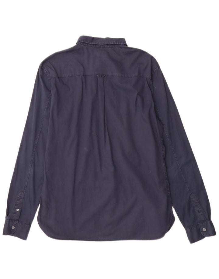 Cămașă pentru bărbați All Saints Regular Fit Bumbac mare, albastru bleumarin