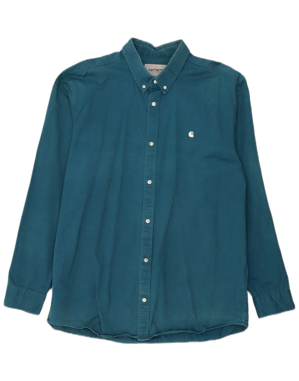 Cămașă pentru bărbați Carhartt 2XL, bumbac albastru