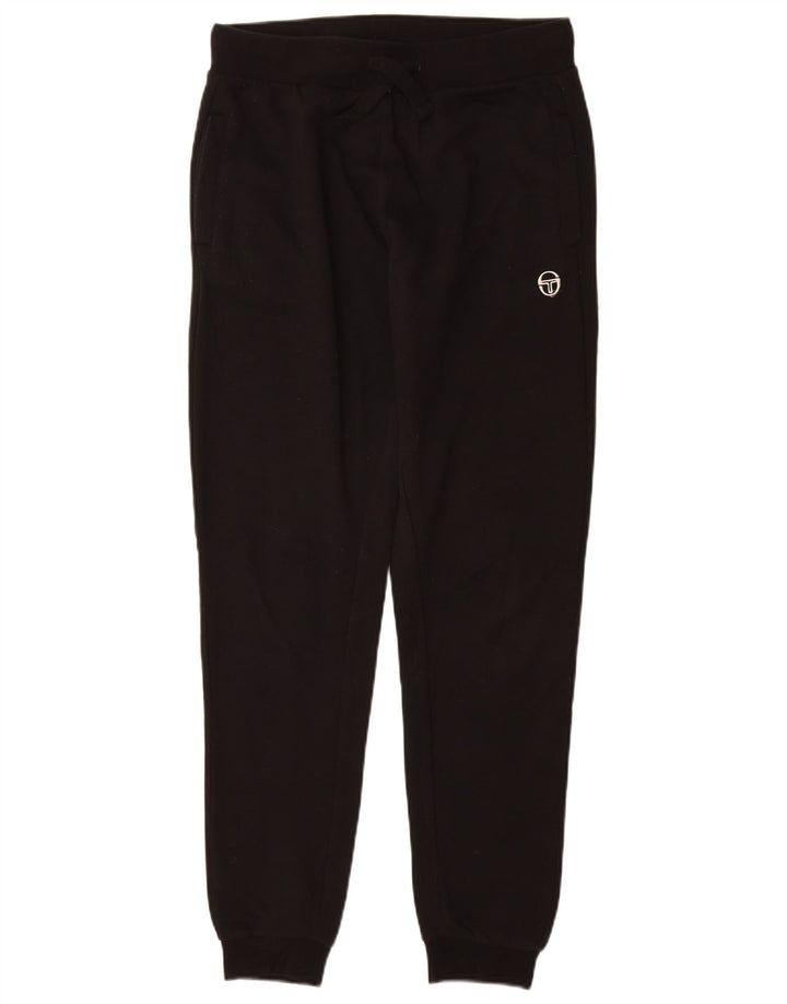 Sergio Tacchini Pantaloni de trening pentru bărbați Pantaloni de jogging Bumbac mediu negru