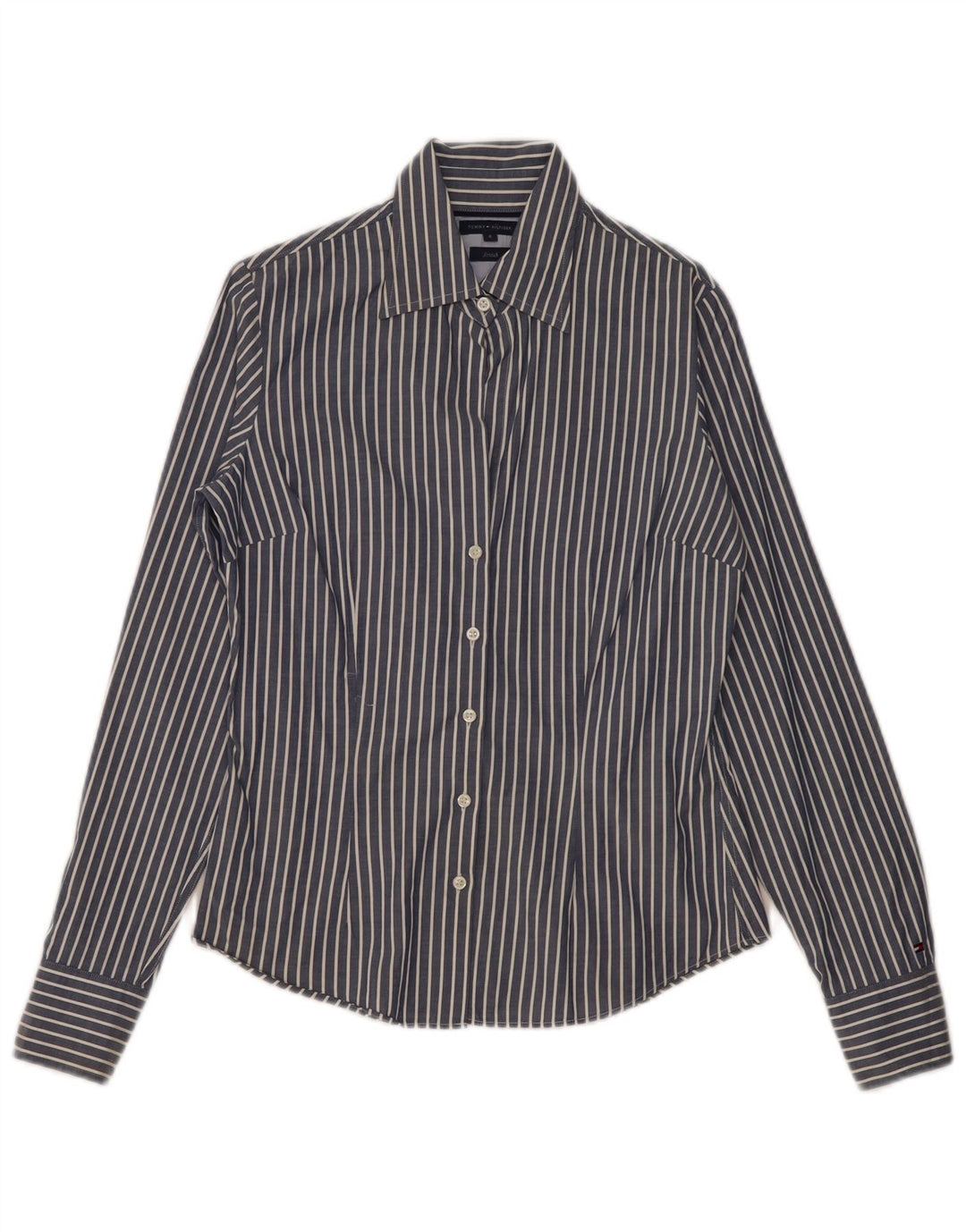 Cămașă TOMMY HILFIGER pentru femei US 4 Small Bleumarin Pinstripe