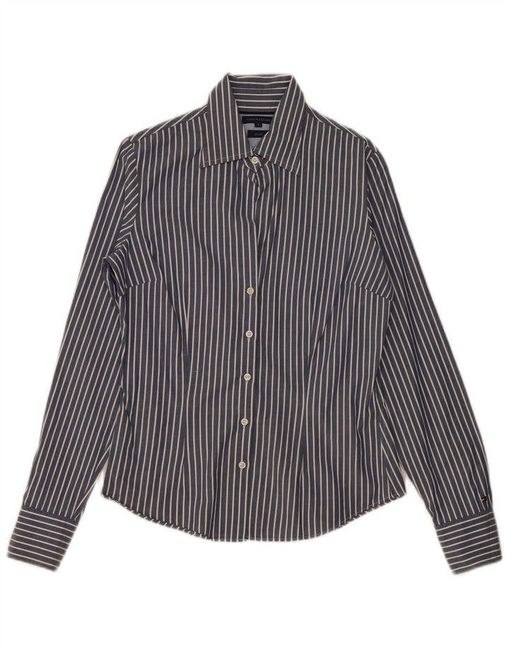 Cămașă TOMMY HILFIGER pentru femei US 4 Small Bleumarin Pinstripe
