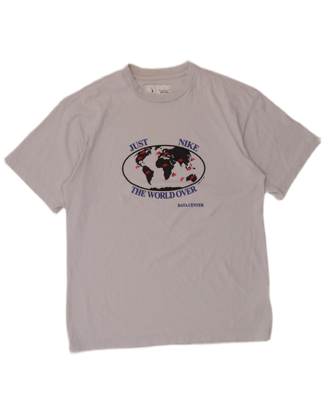 Tricou grafic pentru bărbați NIKE Top mediu din bumbac alb