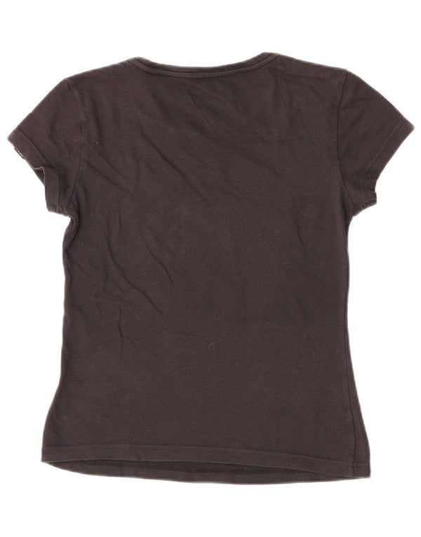 Tricou Adidas Climalite Crop Graphic Top UK 4/6 XS Bumbac negru