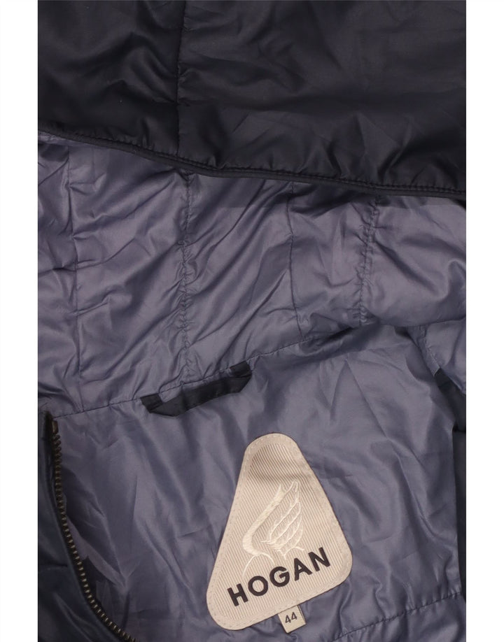 Jachetă bomber cu glugă pentru femei HOGAN IT 44 Medium Bleumarin