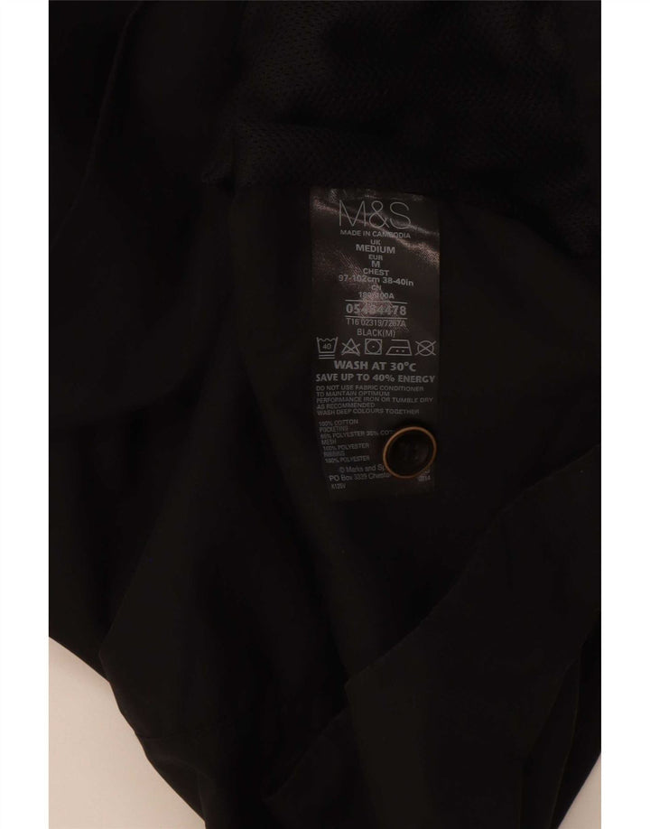 Marks & Spencer jachetă pentru bărbați, UK 38, bumbac mediu negru