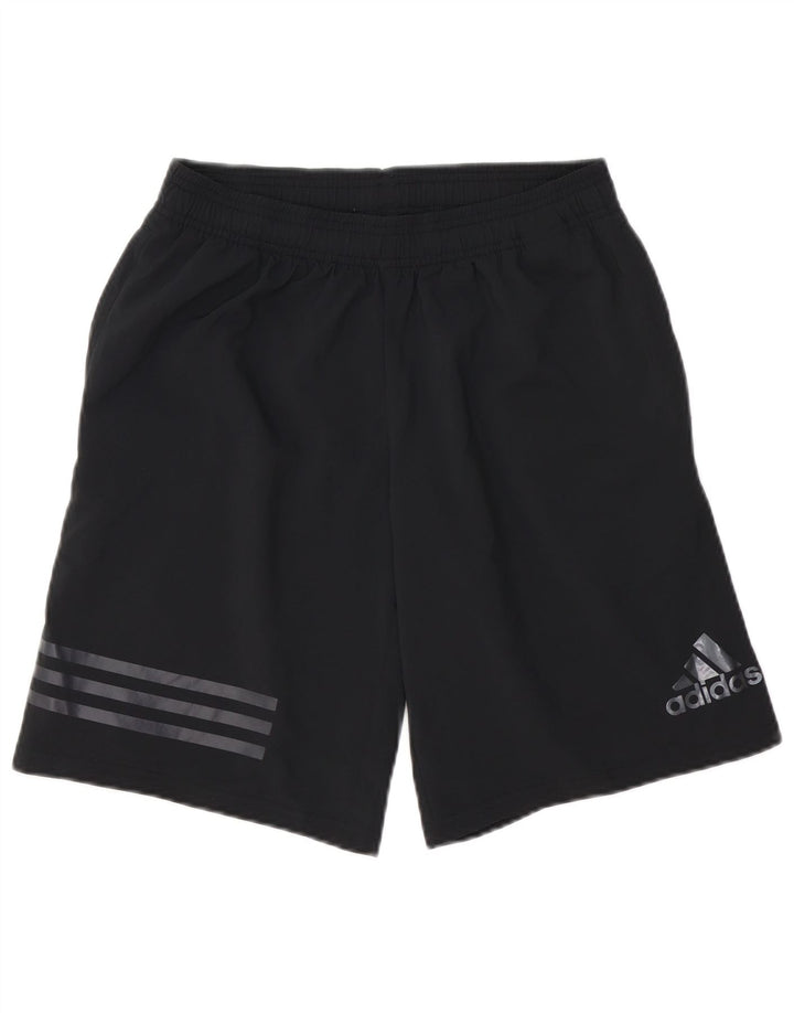 Pantaloni scurți sport adidas Climalite pentru bărbați, poliester negru mic