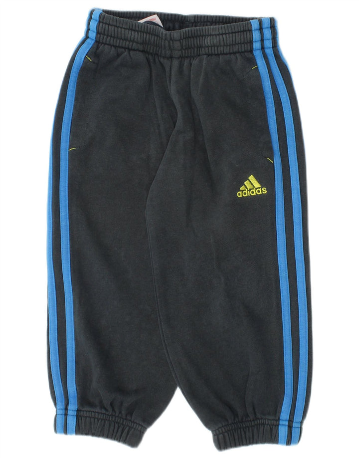 Pantaloni de jogging ADIDAS pentru bebelusi baieti 18-24 luni bumbac gri