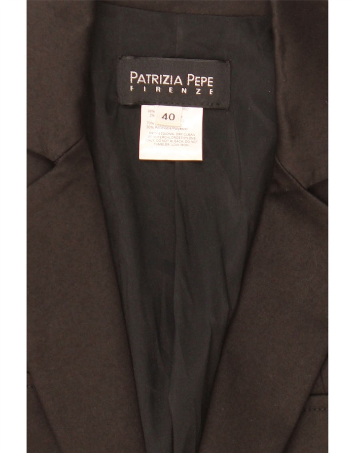 Patrizia Pepe Jachetă pentru femei Crop 2 Button Blazer IT 40 Small Black
