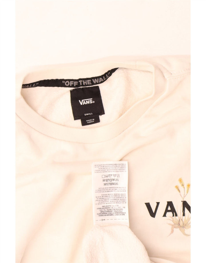 Hanorac grafic pentru bărbați Vans Jumper mic, alb, bumbac