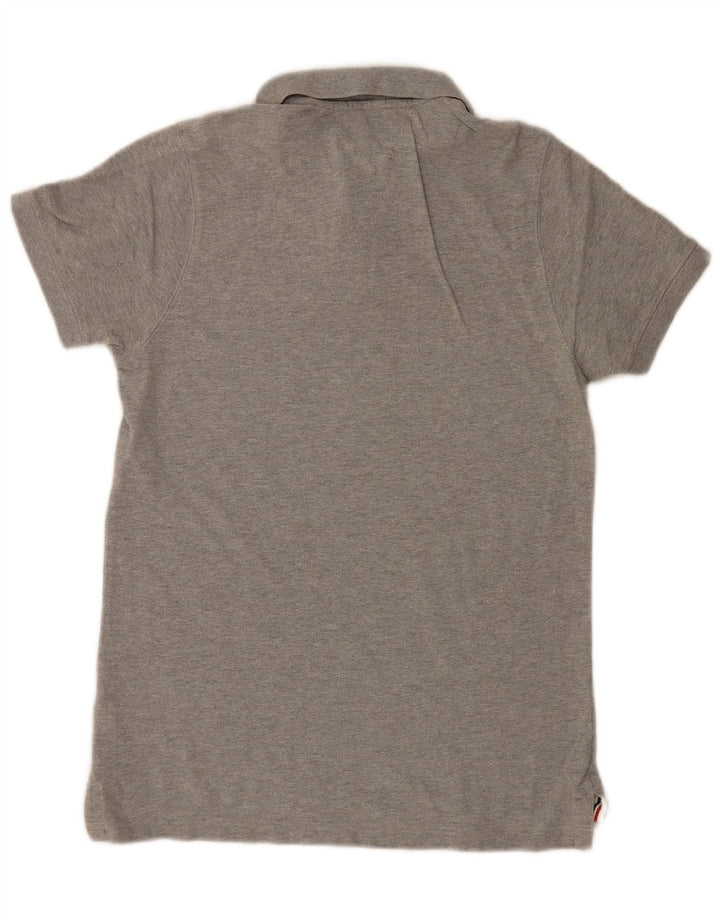 Tricou polo Tommy Hilfiger pentru bărbați, bumbac, gri mediu