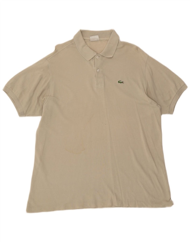 Tricou polo pentru bărbați Lacoste Mărimea 6 XL Bej