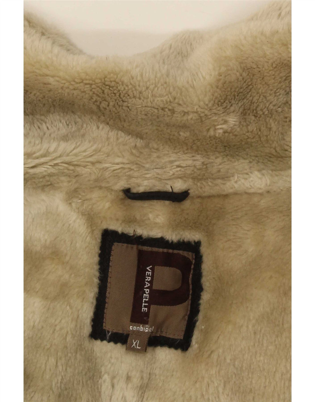 Jachetă din shearling pentru bărbați Conbipel UK 42 XL, piele neagră