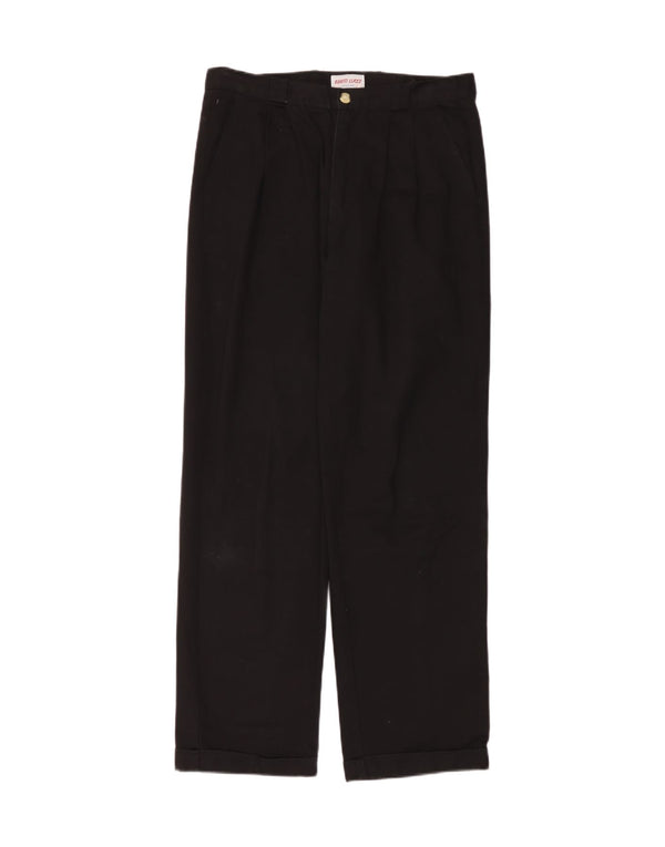 Pantaloni chino pentru bărbați Berto Lucci IT 48 Medium W32 L31 Bumbac negru