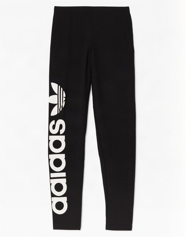 Leggings cu grafic pentru femei Adidas UK 10 mic bumbac negru