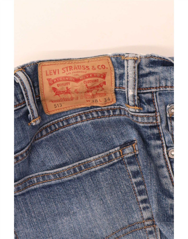 Levi's Mens 513 Slim Straight Jeans W38 L28 Blue