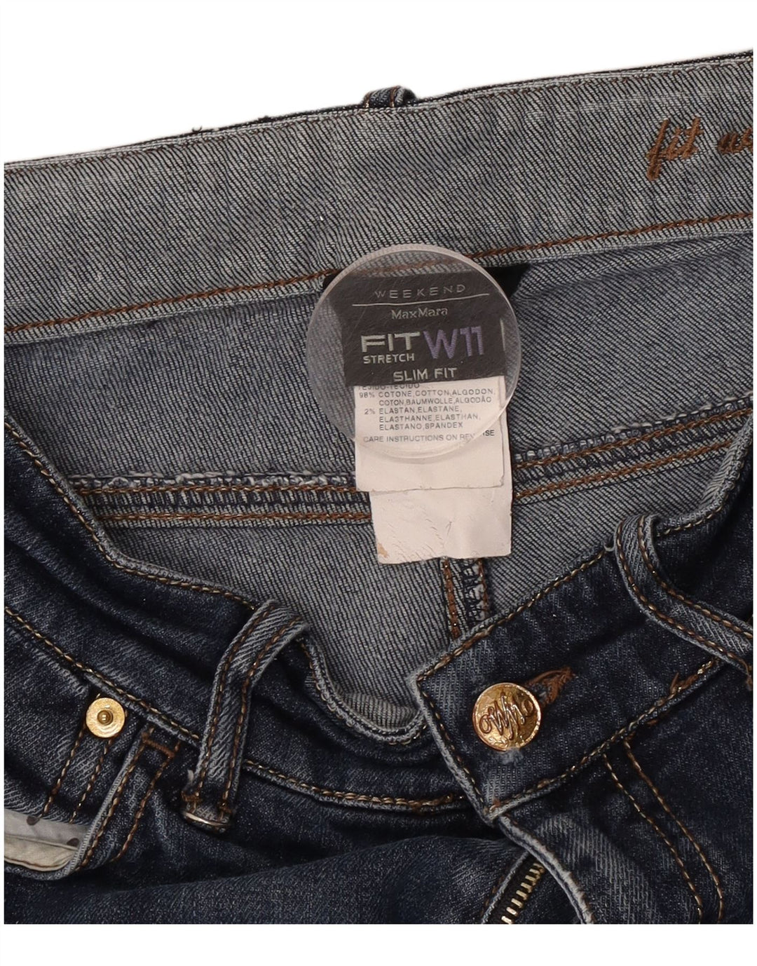 Blugi slim de weekend pentru femei Max Mara L28 L26 Bumbac bleumarin